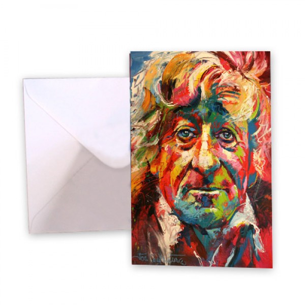 Dr Who 3 John Pertwee Greeting Card